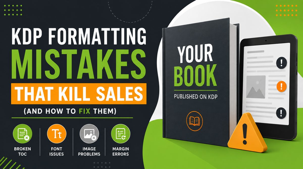KDP formatting mistakes